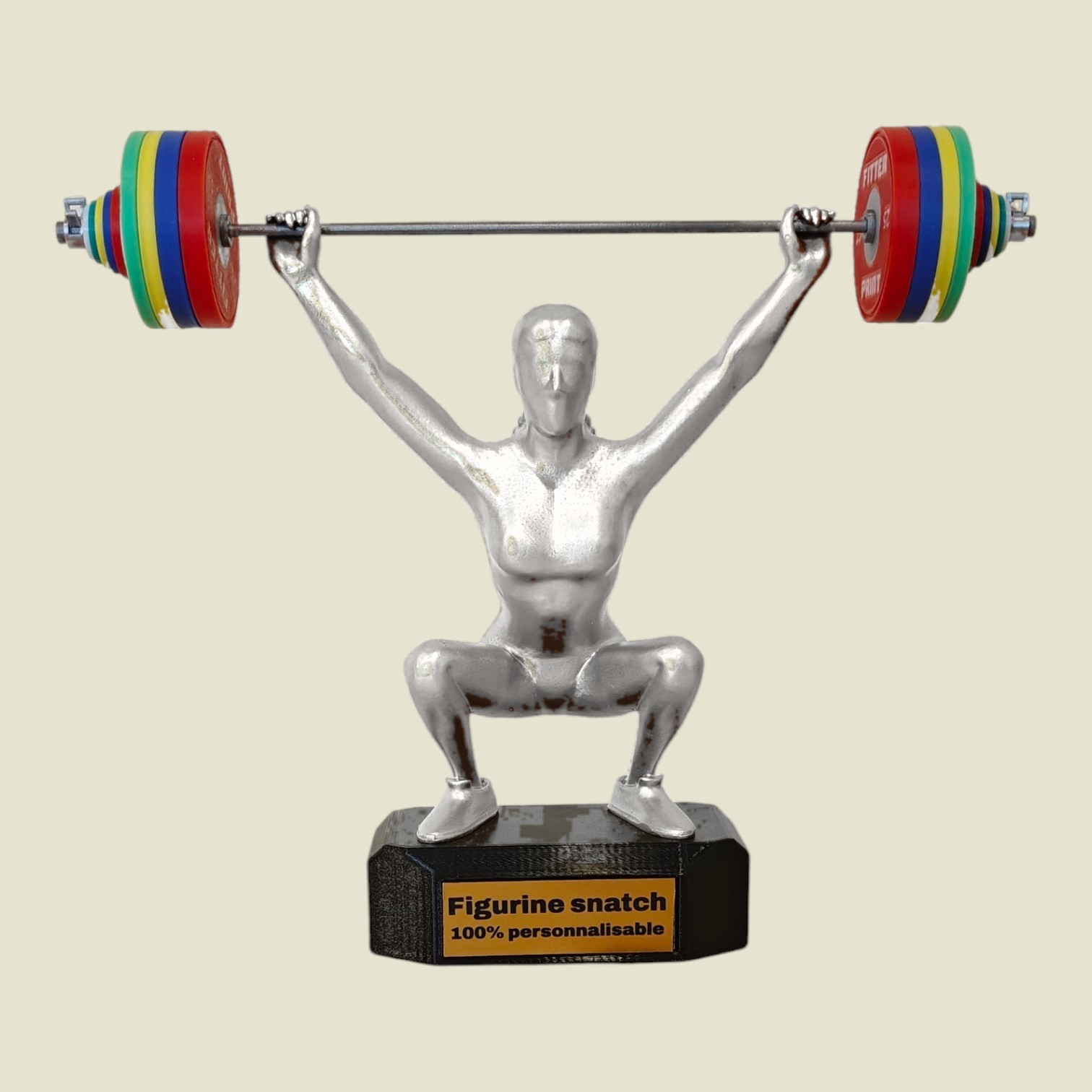 Figurine Snatch H/F avec socle personnalisable