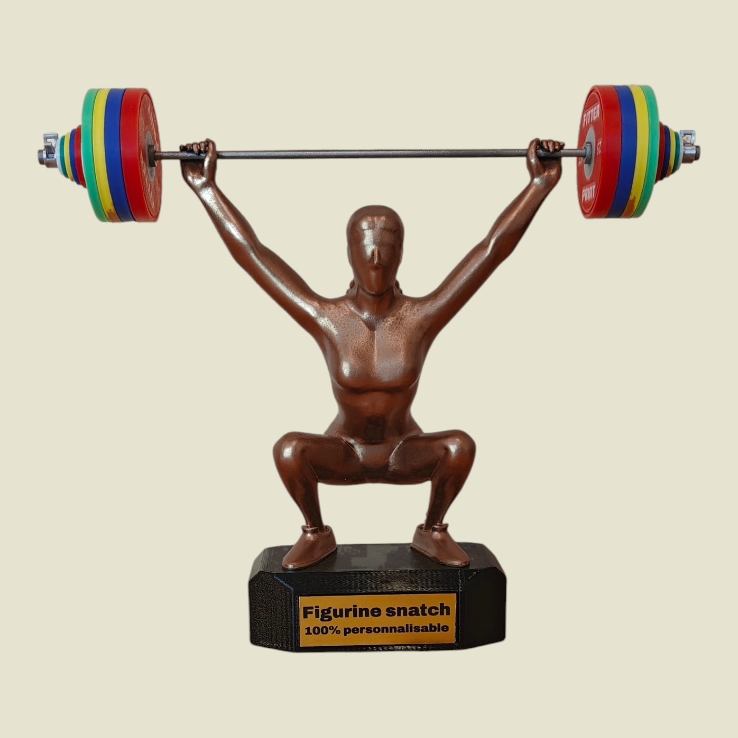 Figurine Snatch H/F avec socle personnalisable