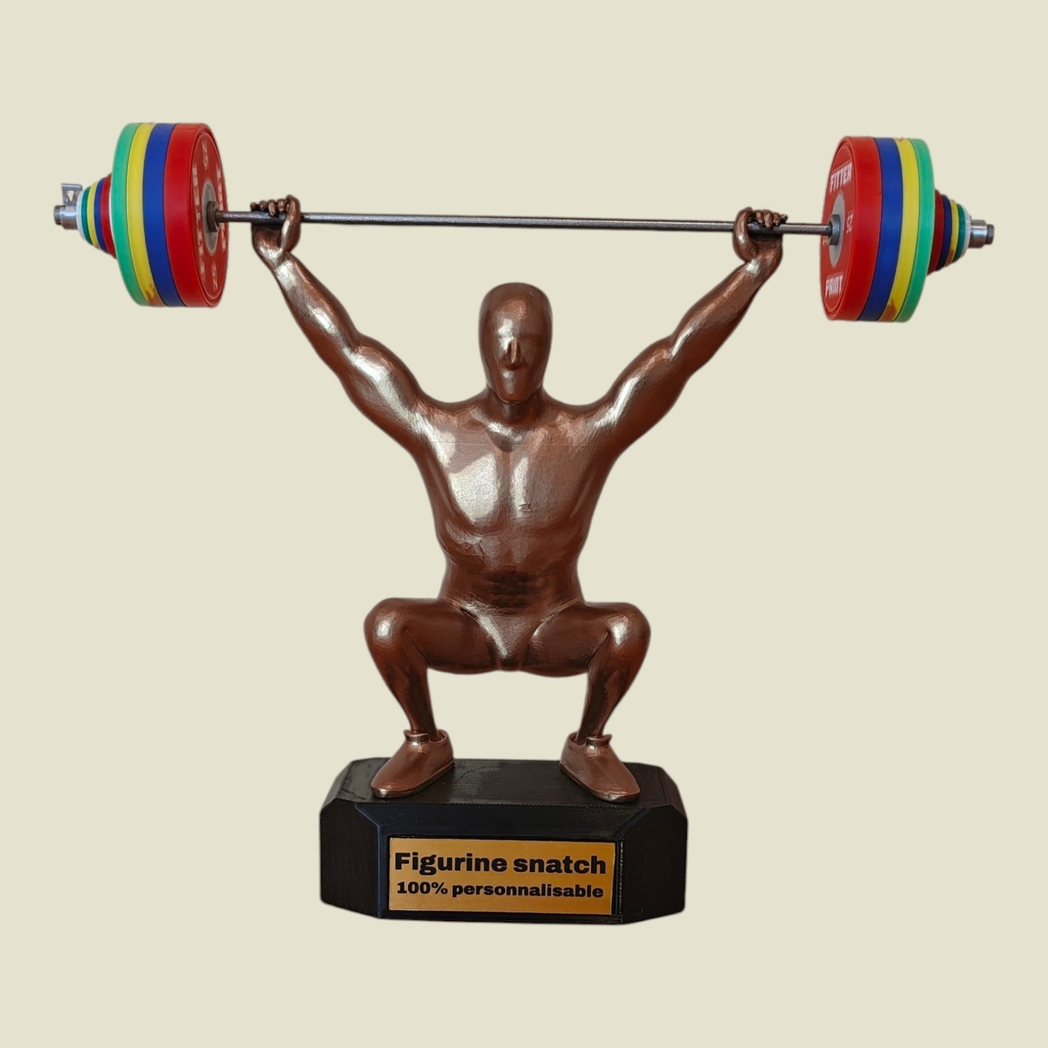 Figurine Snatch H/F avec socle personnalisable