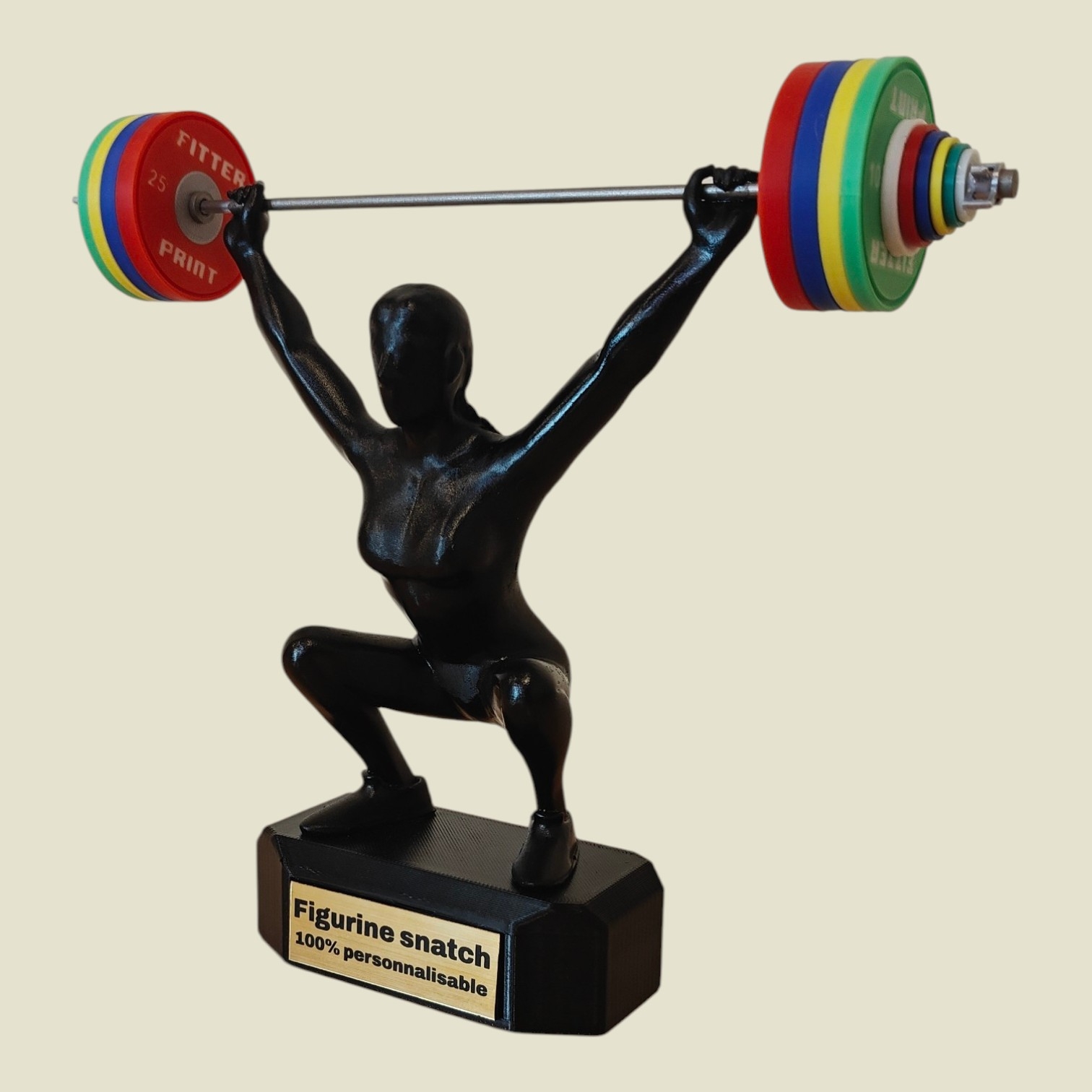 Figurine Snatch H/F avec socle personnalisable