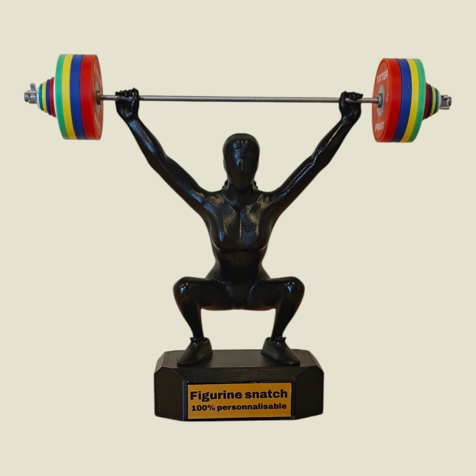 Figurine Snatch H/F avec socle personnalisable