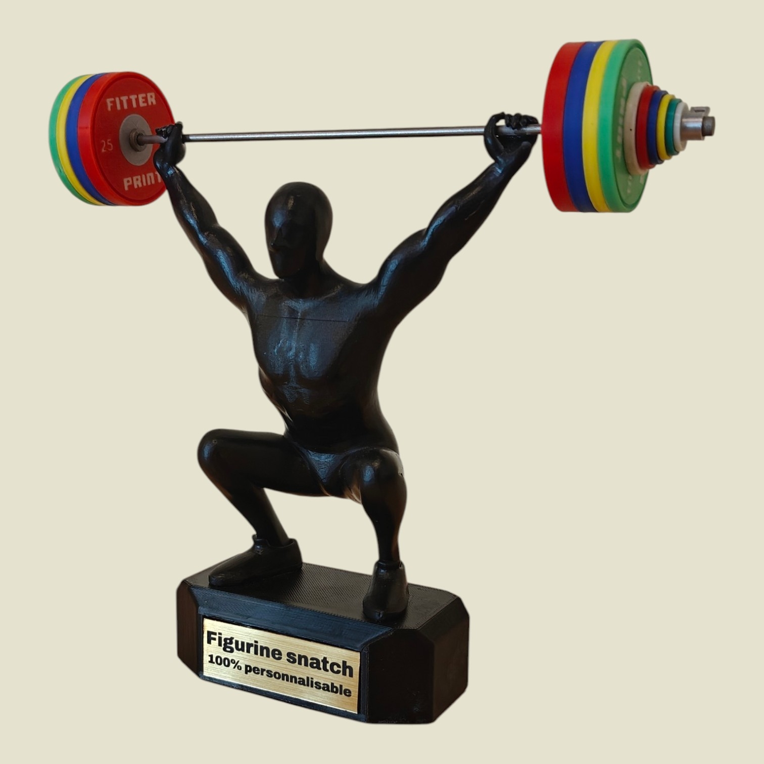 Figurine Snatch H/F avec socle personnalisable