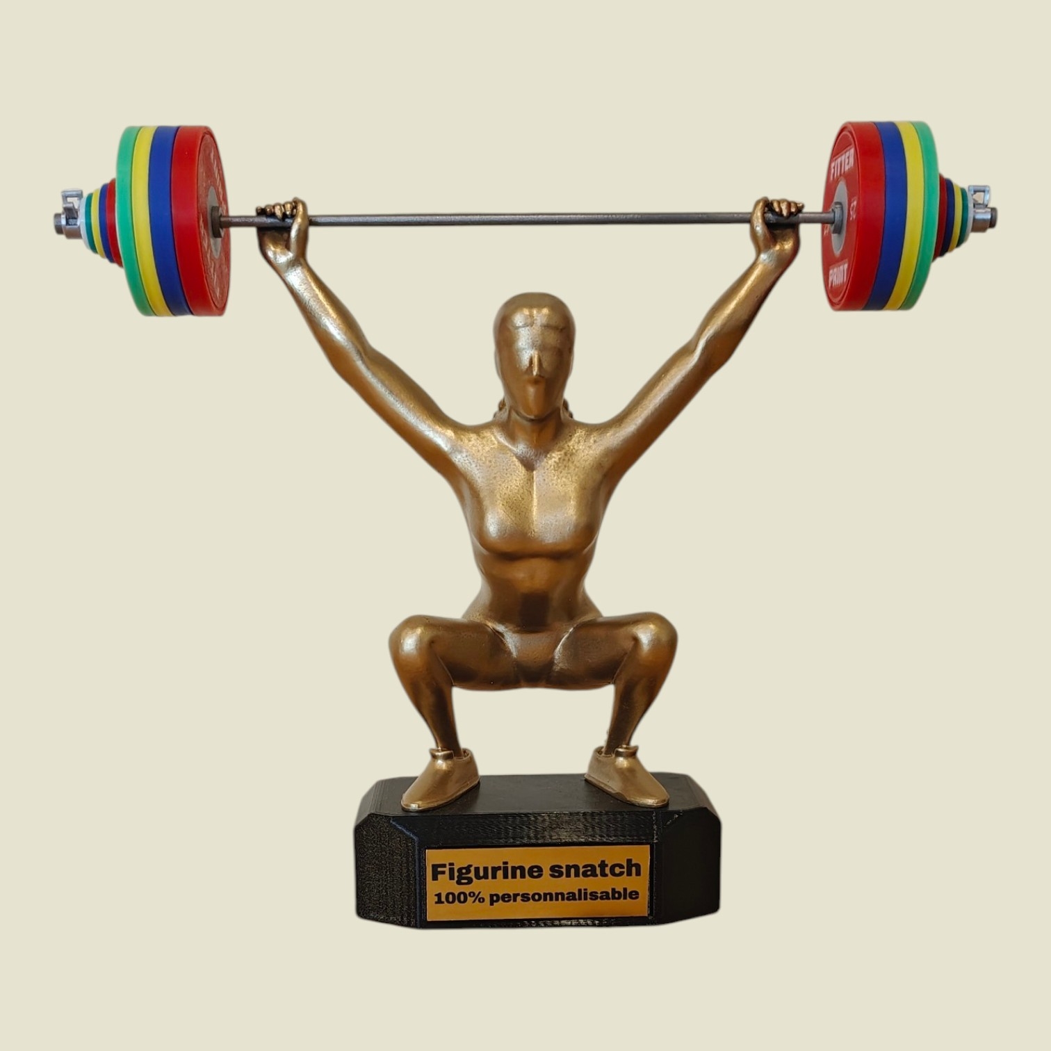 Figurine Snatch H/F avec socle personnalisable