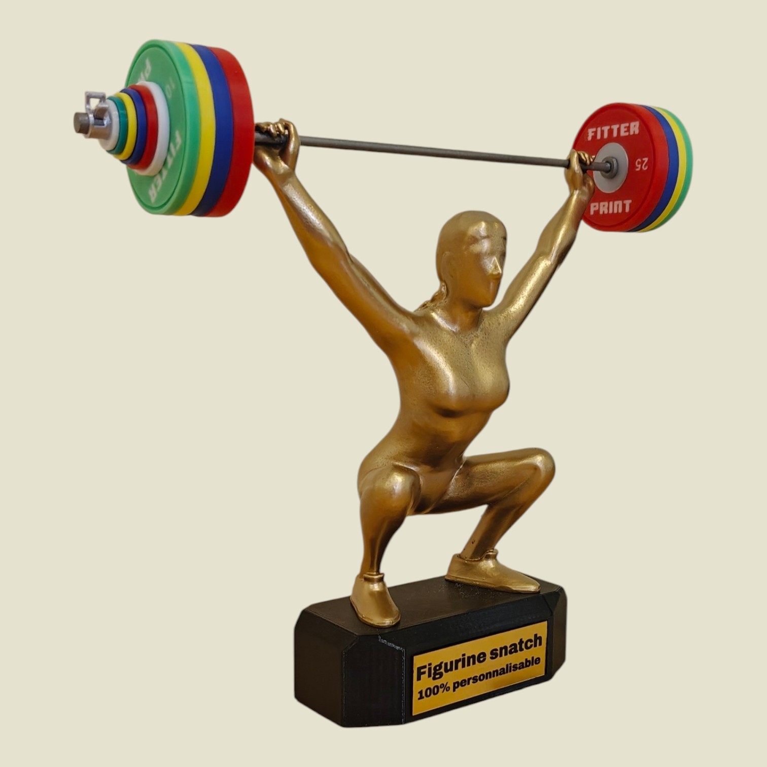 Figurine Snatch H/F avec socle personnalisable