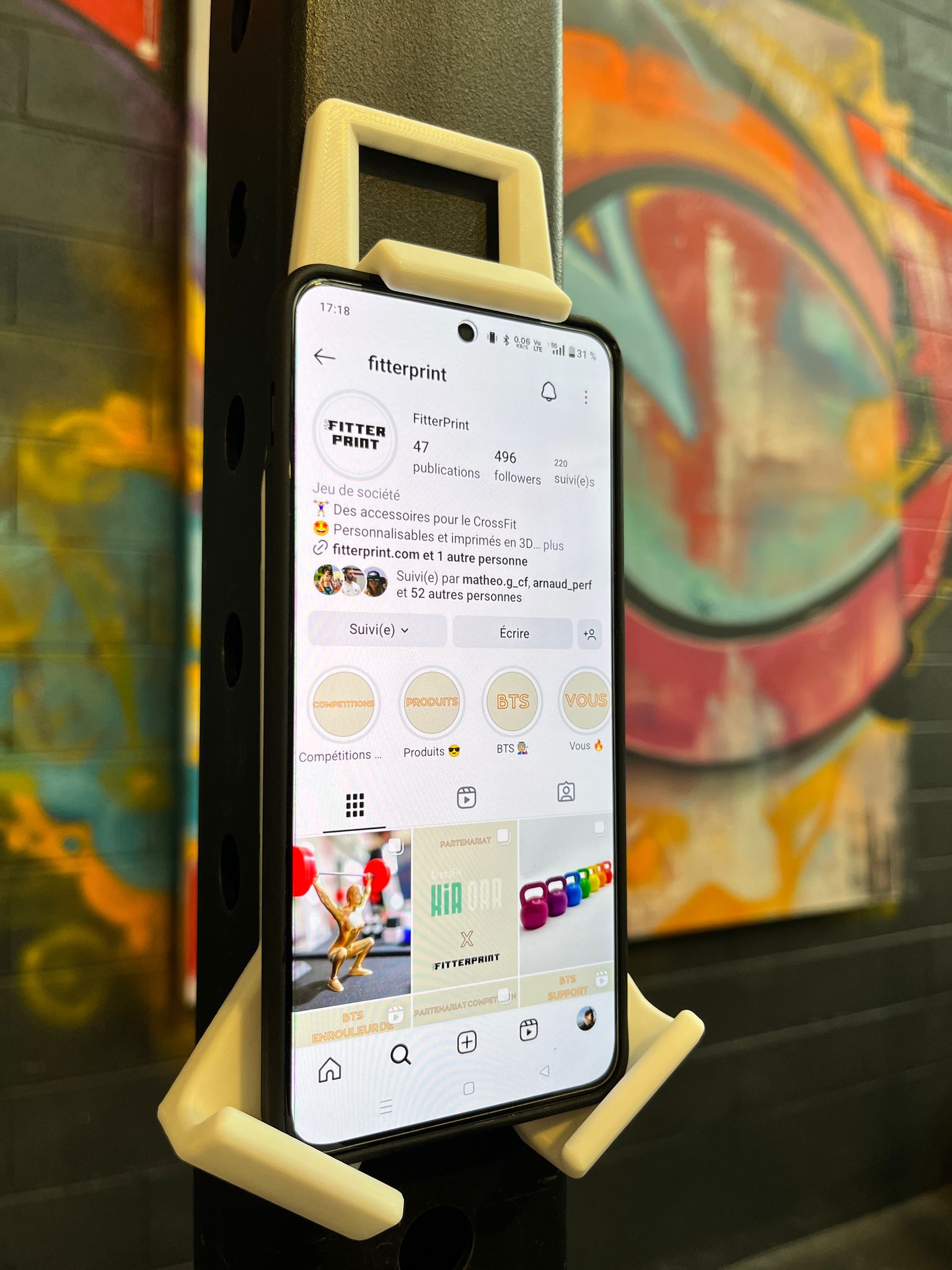 Support de téléphone magnétique