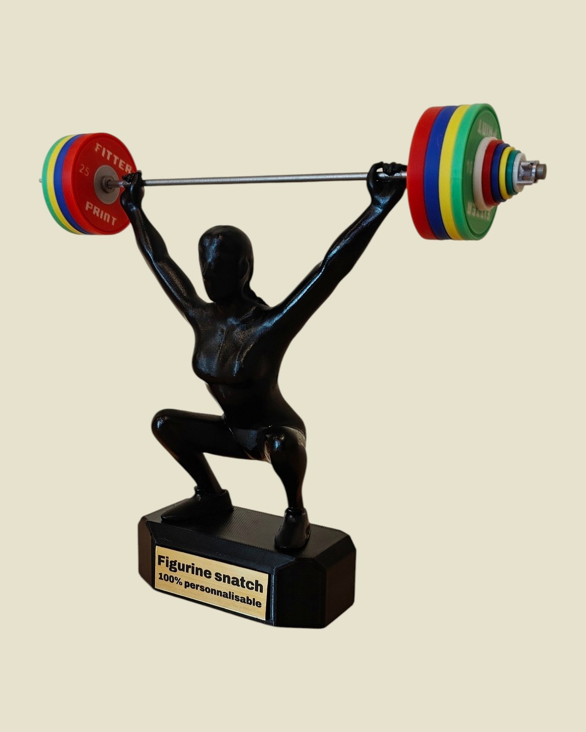 Figurine Snatch femme, finition noire