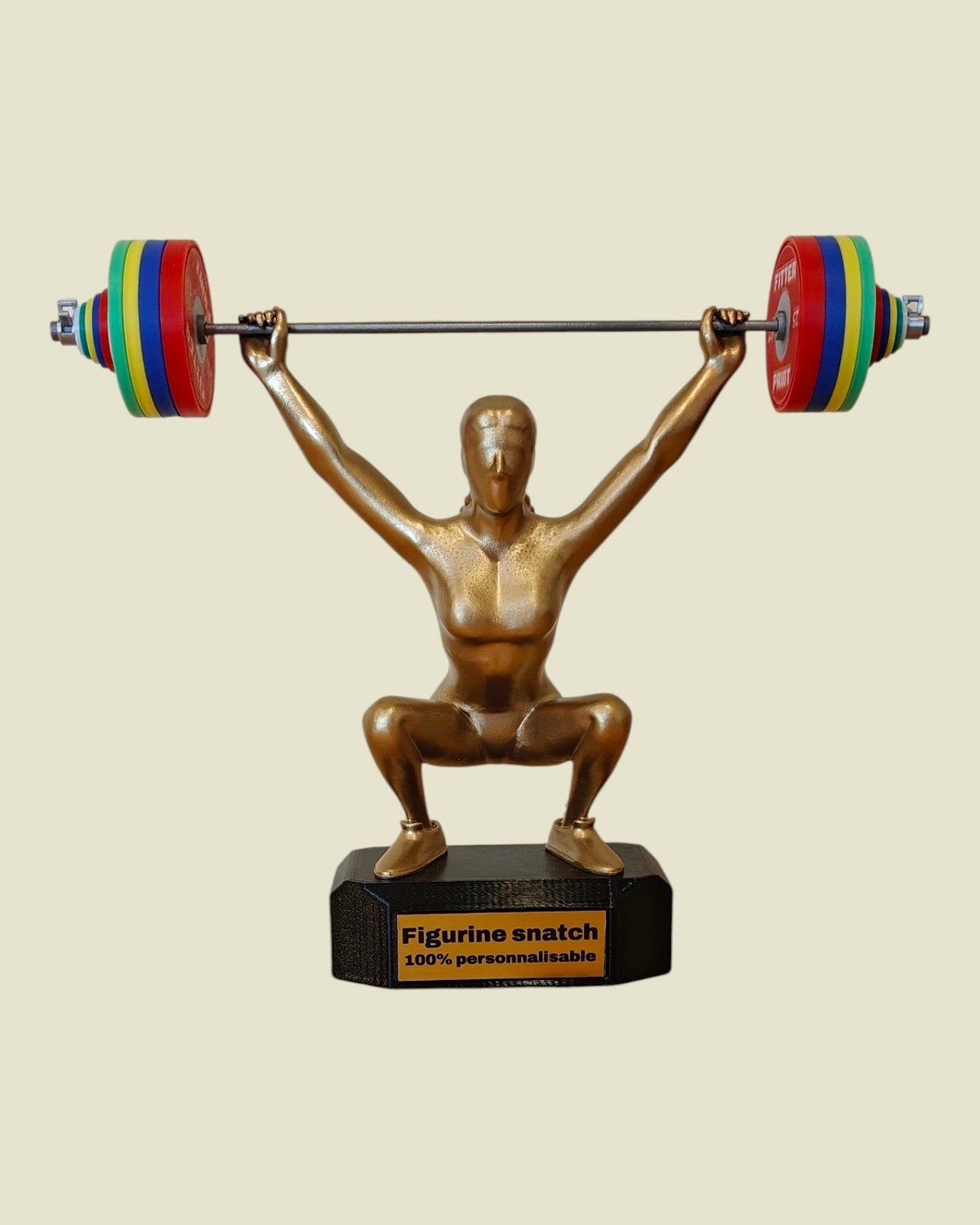 Figurine Snatch femme, finition or