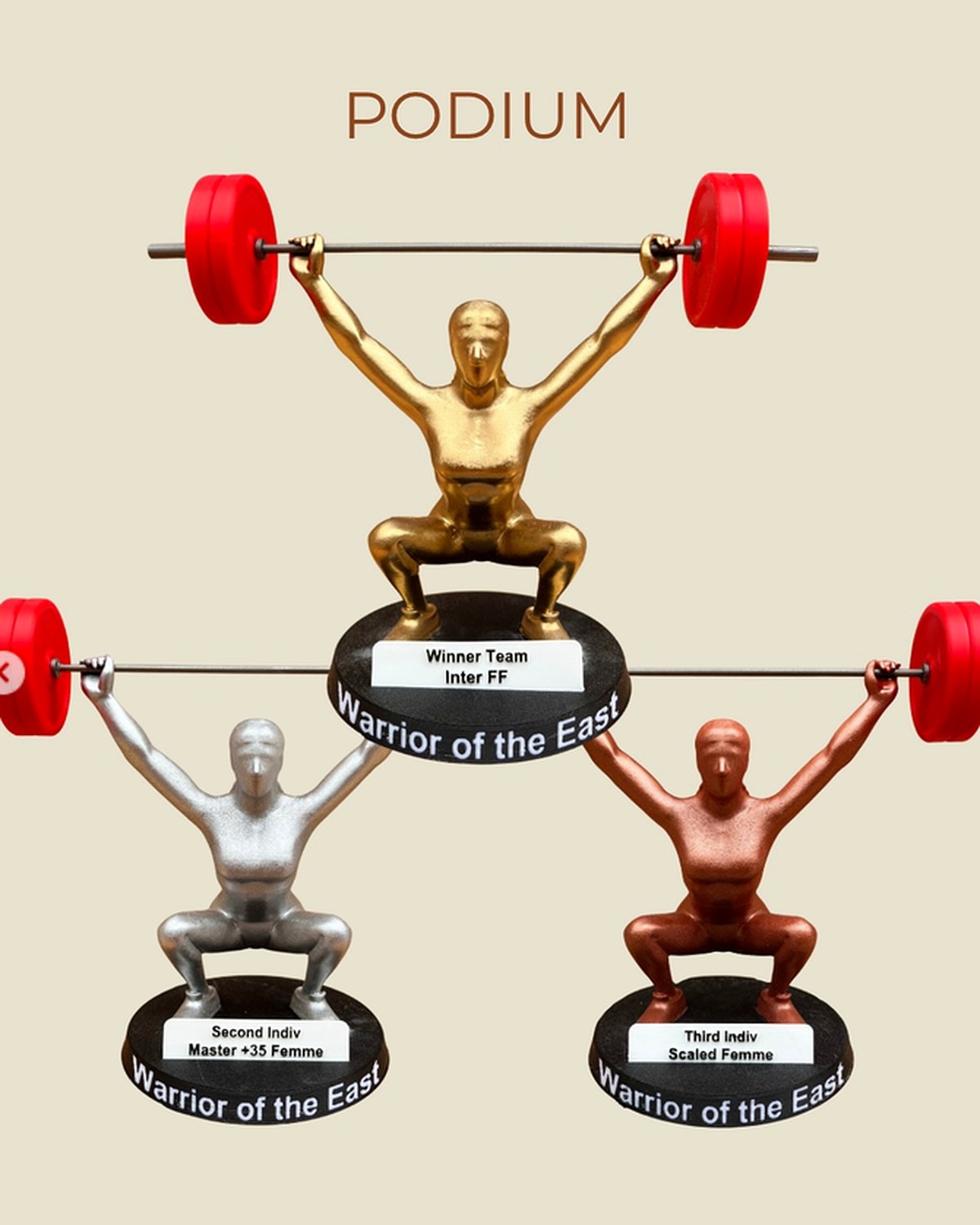 Warrior of the East — podium par équipes